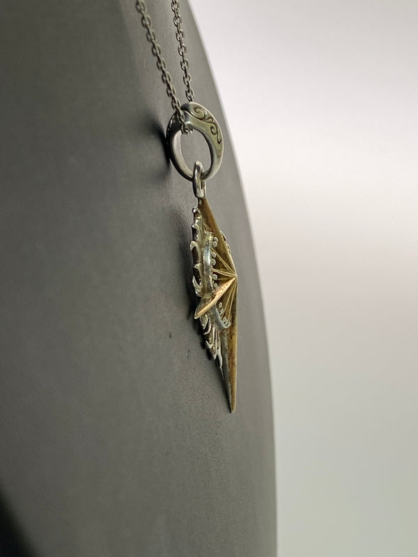 【中古品】【メンズ】 SAAD サード PENDANT TOP 925 K18GP サンシンボル ペンダントトップ アクセサリー 191-260905-yn-09-min カラー：シルバー 万代Net店