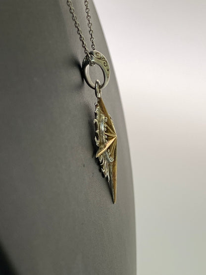 【中古品】【メンズ】 SAAD サード PENDANT TOP 925 K18GP サンシンボル ペンダントトップ アクセサリー 191-260905-yn-09-min カラー：シルバー 万代Net店