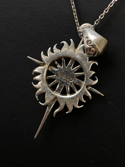 【中古品】【メンズ】 SAAD サード PENDANT TOP 925 K18GP サンシンボル ペンダントトップ アクセサリー 191-260905-yn-09-min カラー：シルバー 万代Net店