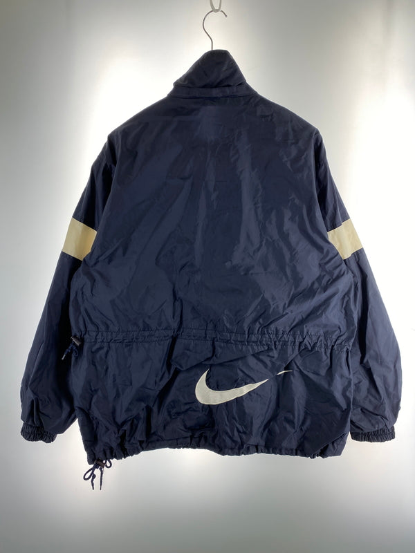 【中古品】【メンズ】 NIKE ナイキ 90-00S NYLON PULLOVER JACKET 90年代 00年代 ナイロン プルオーバー ジャケット メンズ アウター ヴィンテージ 146-260901-em-21-min サイズ：L カラー：ネイビー 万代Net店