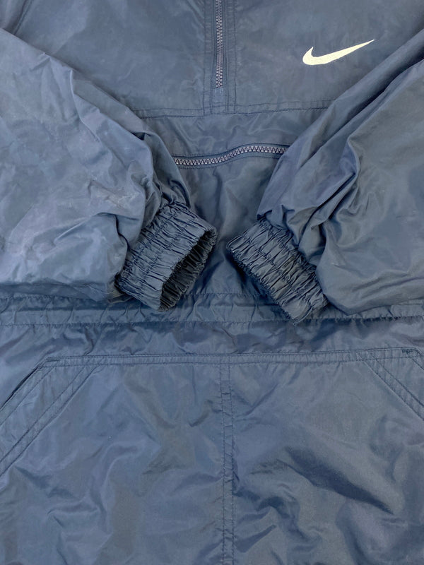 【中古品】【メンズ】 NIKE ナイキ 90-00S NYLON PULLOVER JACKET 90年代 00年代 ナイロン プルオーバー ジャケット メンズ アウター ヴィンテージ 146-260901-em-21-min サイズ：L カラー：ネイビー 万代Net店