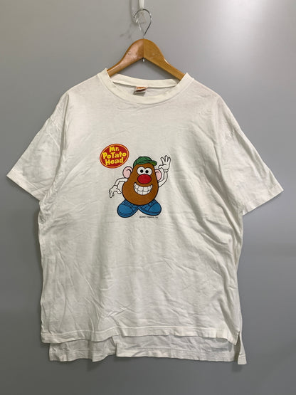 【現状渡し品】【メンズ】 MR.POTATO HEAD ミスターポテトヘッド 00's CHARACTER PLINT S/S TEE 2000年代 プリント ショートスリーブTシャツ 半袖Tシャツ トップス 146-260831-yn-21-min サイズ：L/XL カラー：ホワイト 万代Net店