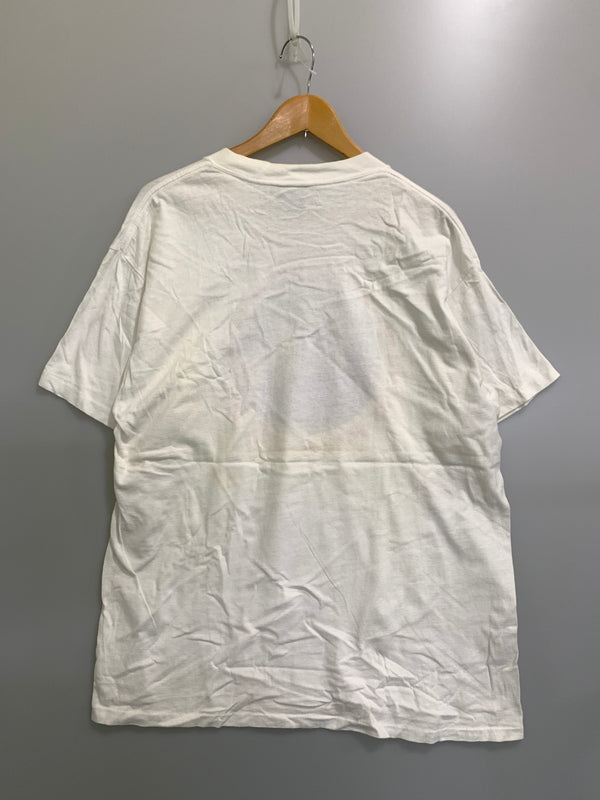 【現状渡し品】【メンズ】 ONIEITA オニータ 90's CHRISTIANITY DEVIL PRINT S/S TEE 90年代 プリント ショートスリーブTシャツ 半袖Tシャツ トップス 146-260831-yn-18-min サイズ：XL（46-48） カラー：ホワイト 万代Net店