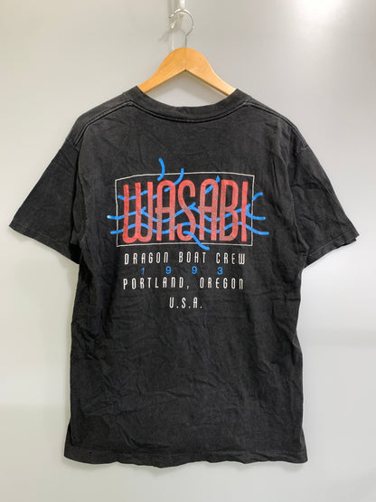 【中古品】【メンズ】 ONEITA オニータ 90S DRAGON PRINT S/S TEE 90年代 ドラゴン プリント ショートスリーブ Tシャツ メンズ トップス ヴィンテージ 146-260901-em-09-min サイズ：L（42-44） カラー：ブラック 万代Net店