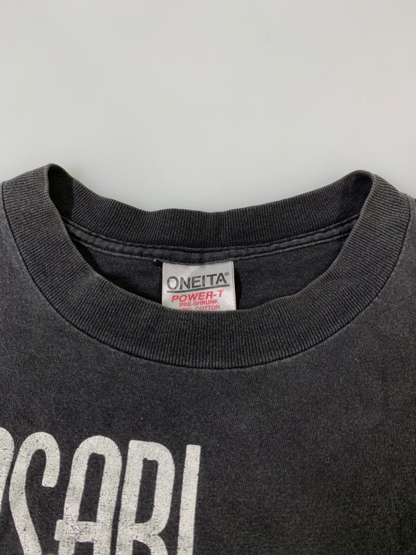 【中古品】【メンズ】 ONEITA オニータ 90S DRAGON PRINT S/S TEE 90年代 ドラゴン プリント ショートスリーブ Tシャツ メンズ トップス ヴィンテージ 146-260901-em-09-min サイズ：L（42-44） カラー：ブラック 万代Net店