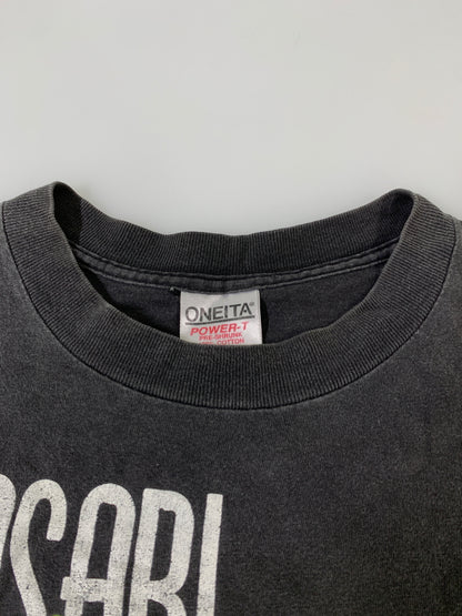 【中古品】【メンズ】 ONEITA オニータ 90S DRAGON PRINT S/S TEE 90年代 ドラゴン プリント ショートスリーブ Tシャツ メンズ トップス ヴィンテージ 146-260901-em-09-min サイズ：L（42-44） カラー：ブラック 万代Net店
