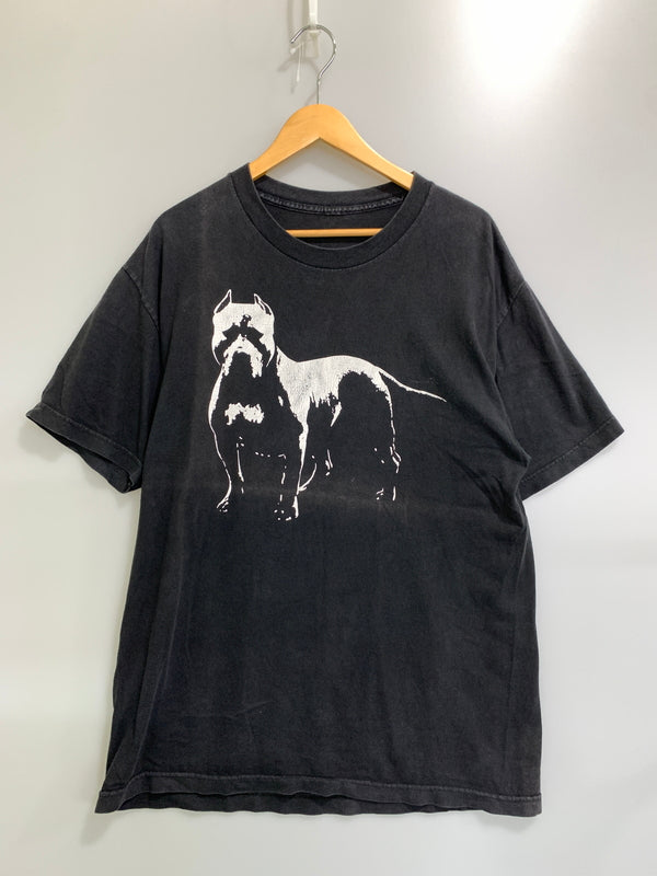 【現状渡し品】【メンズ】 ALSTYLE オールスタイル 00S VINTAGE DOG PLINT S/S TEE ヴィンテージ ドッグ プリント ショートスリーブ Tシャツ 半袖 メンズ トップス 146-260901-em-08-min カラー：ブラック 万代Net店