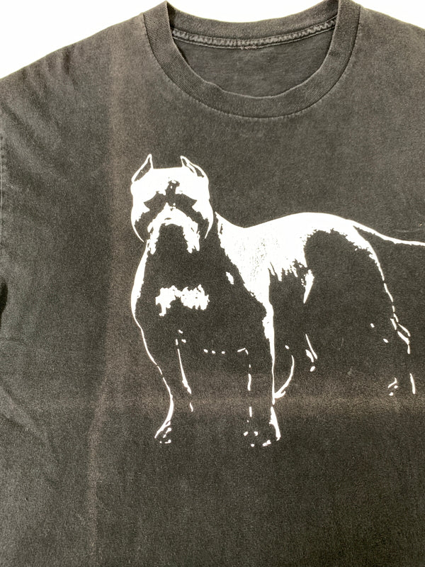 【現状渡し品】【メンズ】 ALSTYLE オールスタイル 00S VINTAGE DOG PLINT S/S TEE ヴィンテージ ドッグ プリント ショートスリーブ Tシャツ 半袖 メンズ トップス 146-260901-em-08-min カラー：ブラック 万代Net店