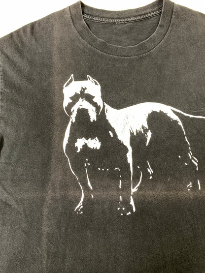 【現状渡し品】【メンズ】 ALSTYLE オールスタイル 00S VINTAGE DOG PLINT S/S TEE ヴィンテージ ドッグ プリント ショートスリーブ Tシャツ 半袖 メンズ トップス 146-260901-em-08-min カラー：ブラック 万代Net店