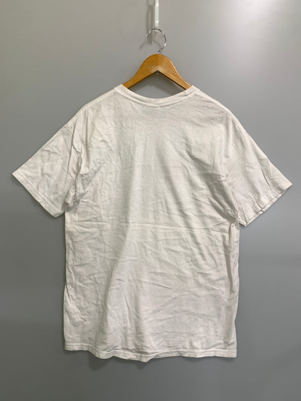 【中古品】【メンズ】 HANES ヘインズ BABY FACE S/S TEE ベビーフェイス ショートスリーブ Tシャツ メンズ トップス 半袖 146-260901-em-06-min サイズ：L（42-44） カラー：ホワイト 万代Net店