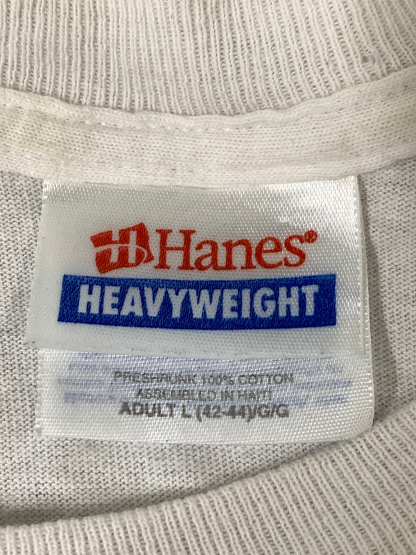 【中古品】【メンズ】 HANES ヘインズ BABY FACE S/S TEE ベビーフェイス ショートスリーブ Tシャツ メンズ トップス 半袖 146-260901-em-06-min サイズ：L（42-44） カラー：ホワイト 万代Net店
