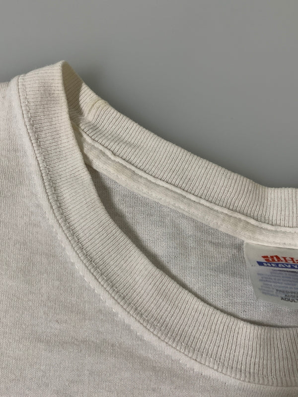 【中古品】【メンズ】 HANES ヘインズ BABY FACE S/S TEE ベビーフェイス ショートスリーブ Tシャツ メンズ トップス 半袖 146-260901-em-06-min サイズ：L（42-44） カラー：ホワイト 万代Net店