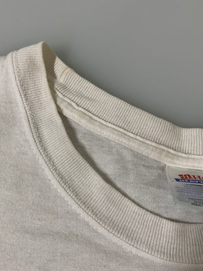 【中古品】【メンズ】 HANES ヘインズ BABY FACE S/S TEE ベビーフェイス ショートスリーブ Tシャツ メンズ トップス 半袖 146-260901-em-06-min サイズ：L（42-44） カラー：ホワイト 万代Net店
