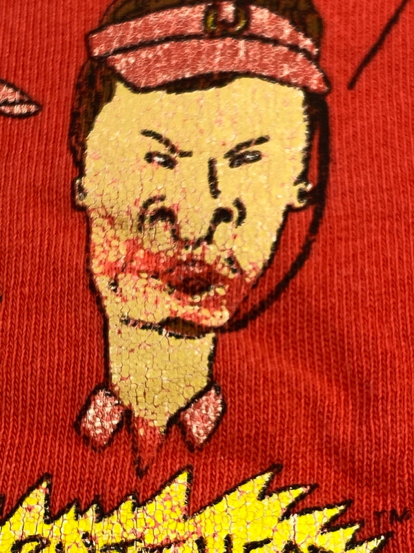 【現状渡し品】【メンズ】 BELTON ベルトン 90S BEAVIS AND BUTT-HEAD S S TEE 90年代 ビーバス・アンド・バットヘッド ショートスリーブ ティー 半袖 146-260830-hu-59-min サイズ：XL カラー：レッド 万代Net店
