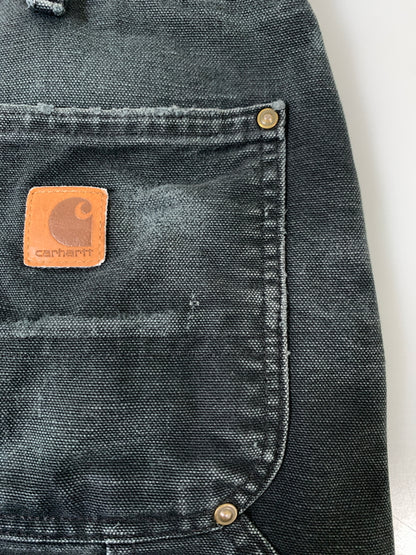 【現状渡し品】【メンズ】 CARHARTT カーハート DOUBLE KNEE WORK PANTS B136-BLK ダブルニー ワークパンツ ボトムス 157-260831-yn-24-min サイズ：36×30 カラー：ブラック 万代Net店