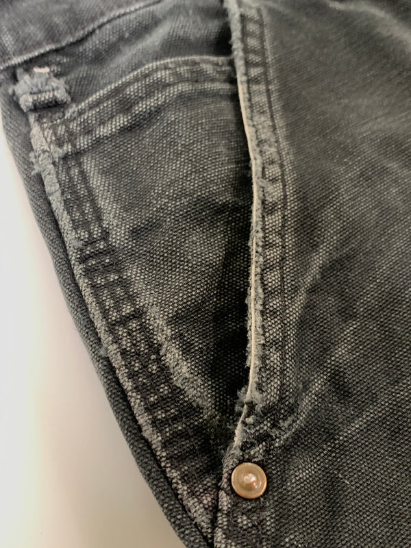 【現状渡し品】【メンズ】 CARHARTT カーハート DOUBLE KNEE WORK PANTS B136-BLK ダブルニー ワークパンツ ボトムス 157-260831-yn-24-min サイズ：36×30 カラー：ブラック 万代Net店