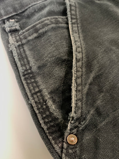 【現状渡し品】【メンズ】 CARHARTT カーハート DOUBLE KNEE WORK PANTS B136-BLK ダブルニー ワークパンツ ボトムス 157-260831-yn-24-min サイズ：36×30 カラー：ブラック 万代Net店