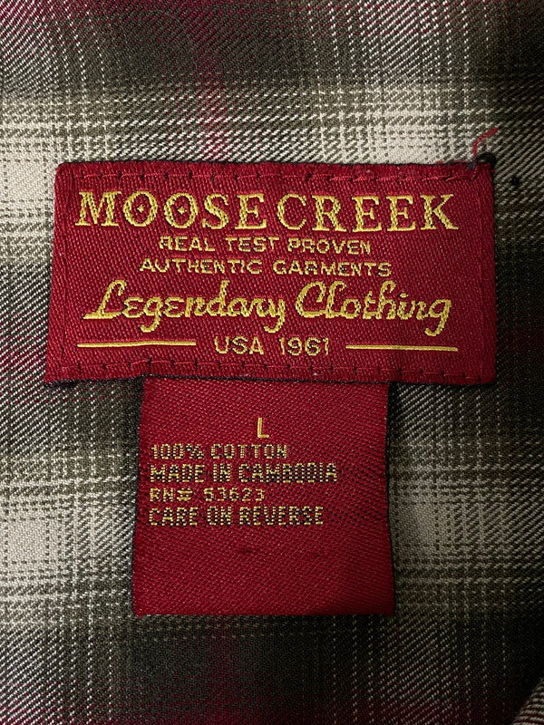 【中古品】【メンズ】 MOOSE CREEK ムースクリーク LS オンブレシャツ ロングスリーブ メンズ 長袖シャツ トップス 146-260901-em-51-min サイズ：L カラー：マルチカラー 万代Net店