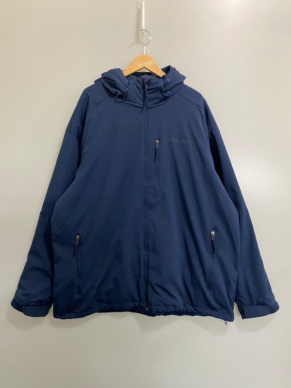 【中古品】【メンズ】 COLUMBIA コロンビア NYLON JACKET WM3260 ナイロンジャケット メンズ アウタージップアップパーカー フーディー 144-260901-em-49-min サイズ：XXL（46） カラー：ネイビー 万代Net店