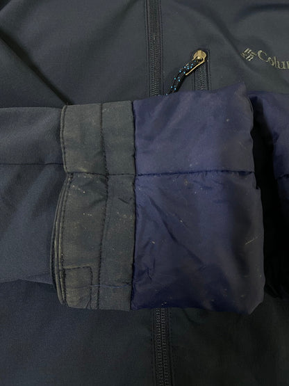 【中古品】【メンズ】 COLUMBIA コロンビア NYLON JACKET WM3260 ナイロンジャケット メンズ アウタージップアップパーカー フーディー 144-260901-em-49-min サイズ：XXL（46） カラー：ネイビー 万代Net店