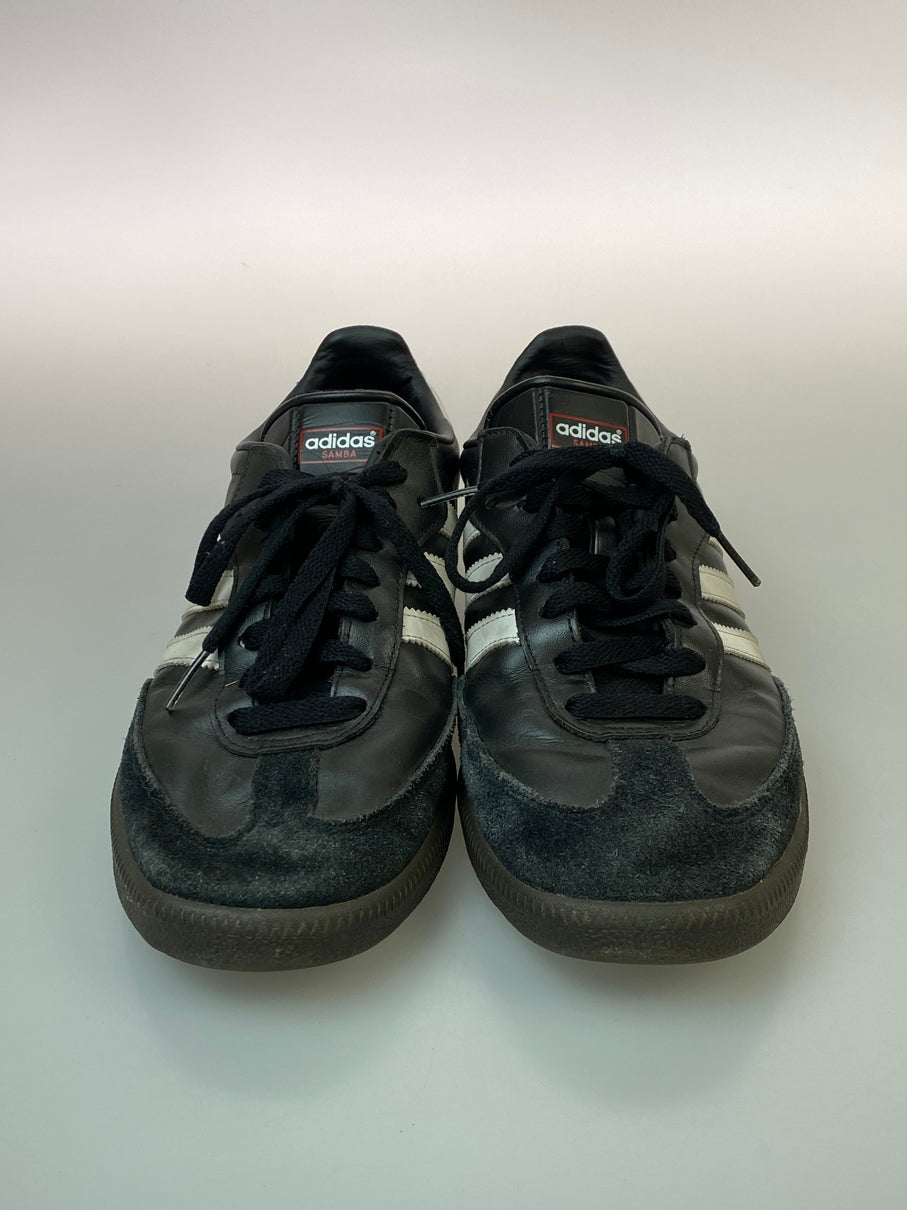 【中古品】【メンズ】 ADIDAS アディダス SAMBA LEATHER BLACK A019000 サンバ レザー コアブラック スニーカー メンズ シューズ 靴 161-260830-em-32-min サイズ：27.0 カラー：ブラック 万代Net店
