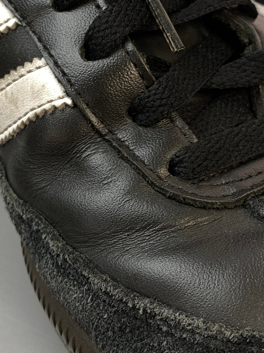 【中古品】【メンズ】 ADIDAS アディダス SAMBA LEATHER BLACK A019000 サンバ レザー コアブラック スニーカー メンズ シューズ 靴 161-260830-em-32-min サイズ：27.0 カラー：ブラック 万代Net店