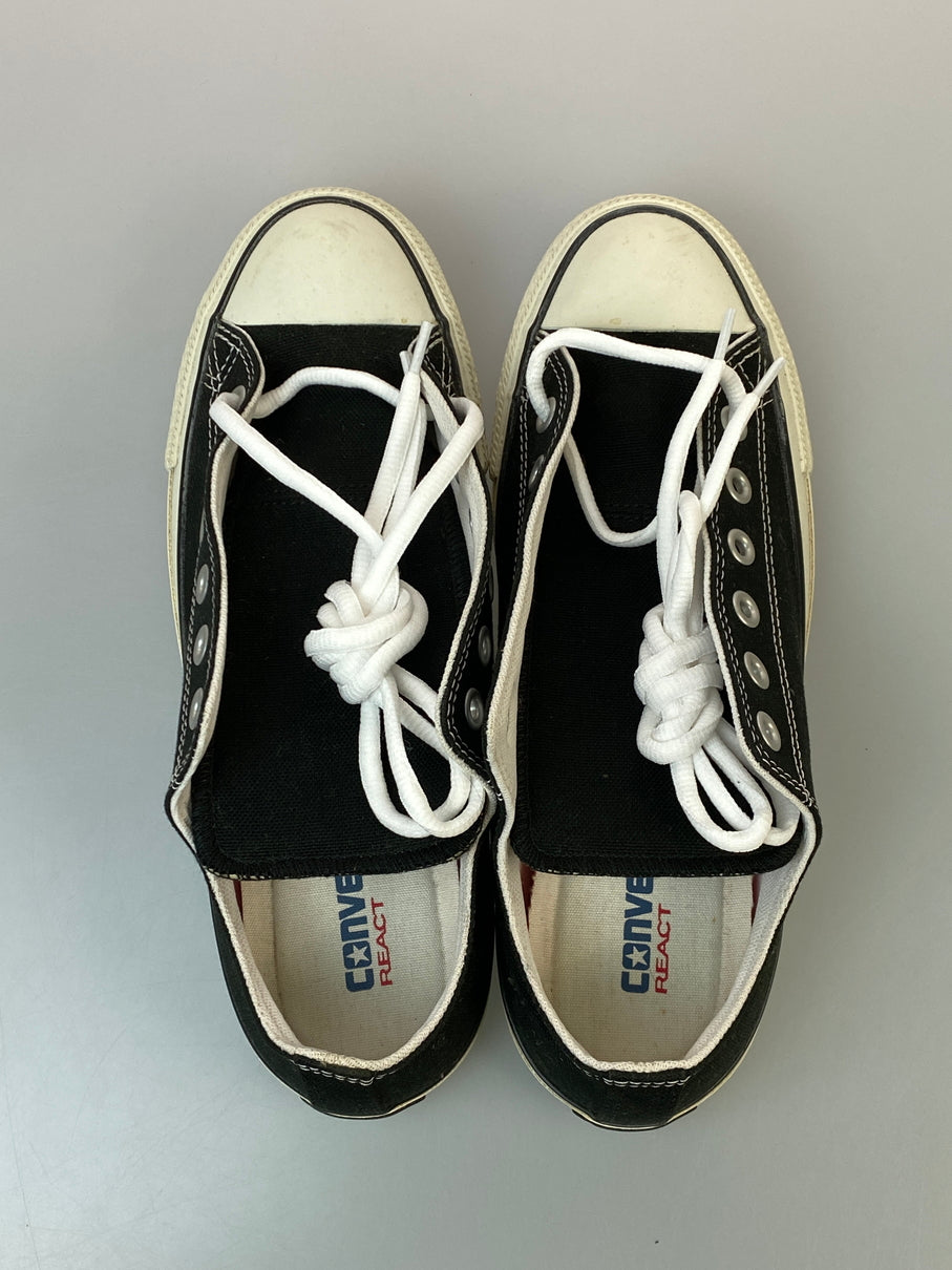 【中古品】【メンズ】 CONVERSE コンバース REACT ALL STAR 100 COLORS OX 1CN565 オールスター 100カラーズ オックス ローカット スニーカー メンズ シューズ 靴 163-260830-em-31-min サイズ：26.0cm カラー：ブラック 万代Net店