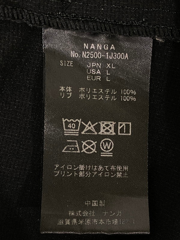 【中古品】【メンズ】 NANGA ナンガ ドットエア コンフィーTシャツ N2500-1J300A ショートパンツ メンズ トップス 速乾 クルーネック 144-260901-em-50-min サイズ：XL カラー：ブラック 万代Net店