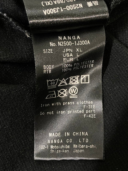 【中古品】【メンズ】 NANGA ナンガ ドットエア コンフィーTシャツ N2500-1J300A ショートパンツ メンズ トップス 速乾 クルーネック 144-260901-em-50-min サイズ：XL カラー：ブラック 万代Net店