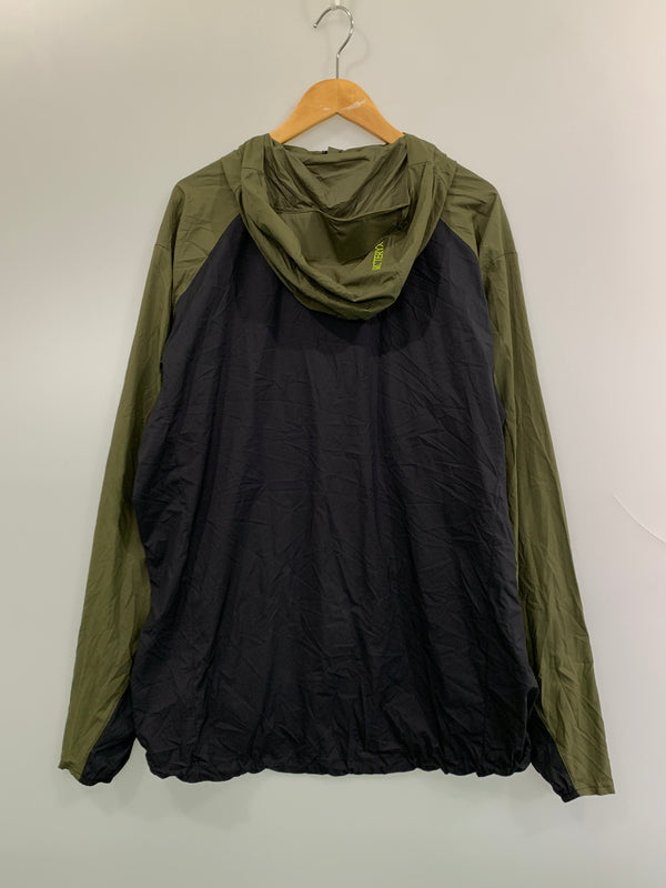 【中古品】【メンズ】 ARC’TERYX アークテリクス SQUAMISH HOODY X000010276 スコーミッシュ フーディ ライトアウター 145-260903-hu-20-min サイズ：XL カラー：カーキグリーン/ブラック 万代Net店
