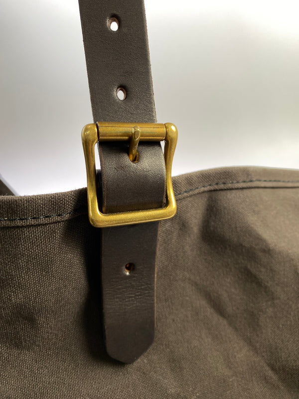 【中古品】【メンズ】 VASCO ヴァスコ CANVAS × LEATHER TRAVEL TOTE BAG キャンバス レザー トラベル トートバッグ カバン 188-260907-yn-17-min カラー：ブラウン 万代Net店