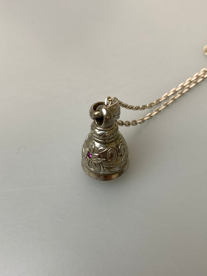 【中古品】【メンズ/レディース】 BYTHESEA バイザシー BELL NECKLACE PENDANT ベル ネックレス ペンダント アクセサリー 193-260905-yn-11-min カラー：シルバー 万代Net店