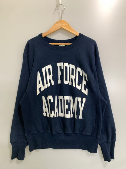 【中古品】【メンズ】 CHAMPION REVERSE WEAVE チャンピオン リバースウィーブ 90S AIR FORCE ACADEMY SWEAT SHIRT エアー フォース アカデミー スウェット シャツ 146-260903-hu-61-min サイズ：M カラー：ネイビー 万代Net店