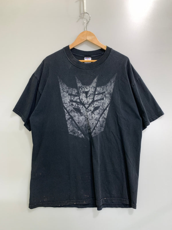 【中古品】【メンズ】 JERZEES ジャージーズ TRANSFORMERS SS TEE トランスフォーマー ショートスリーブ ティー 半袖 146-260903-hu-67-min サイズ：XL カラー：ブラック（色あせ） 万代Net店
