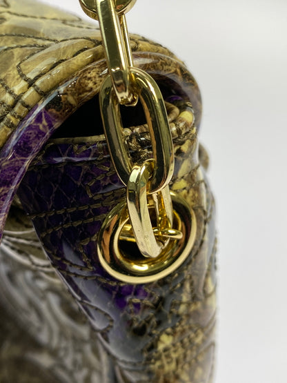 【中古品】【レディース】 VIVIENNE WESTWOOD ヴィヴィアンウエストウッド SHOULDER BAG チェーン ショルダーバッグ カバン 188-260907-yn-09-min カラー：パープル/ベージュ/ブラウン 万代Net店