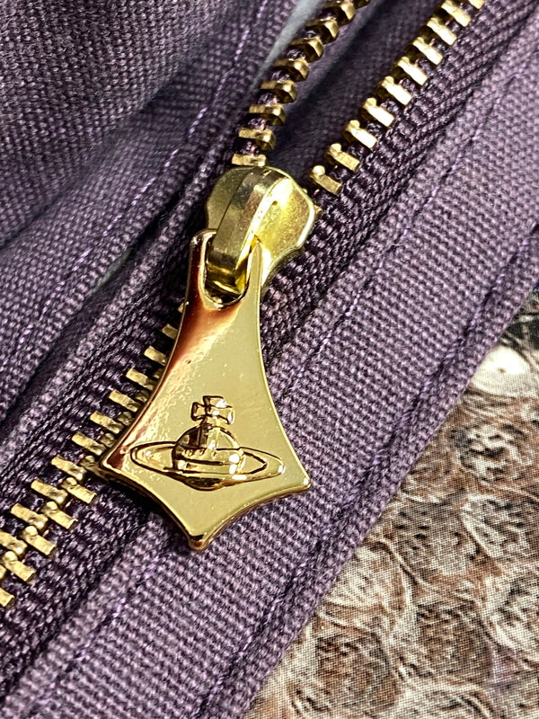 【中古品】【レディース】 VIVIENNE WESTWOOD ヴィヴィアンウエストウッド SHOULDER BAG チェーン ショルダーバッグ カバン 188-260907-yn-09-min カラー：パープル/ベージュ/ブラウン 万代Net店