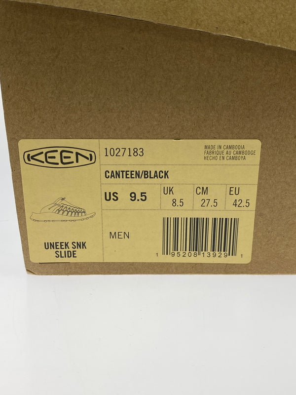 【中古品】【メンズ】 KEEN キーン 1027183 UNEEK SNK SLIDE SANDAL ユニーク スニーク スライド サンダル 靴 165-260902-jt-30-min サイズ：US 9.5 27.5cm カラー：オリーブ 万代Net店