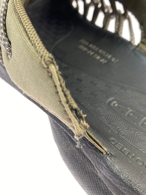 【中古品】【メンズ】 KEEN キーン 1027183 UNEEK SNK SLIDE SANDAL ユニーク スニーク スライド サンダル 靴 165-260902-jt-30-min サイズ：US 9.5 27.5cm カラー：オリーブ 万代Net店