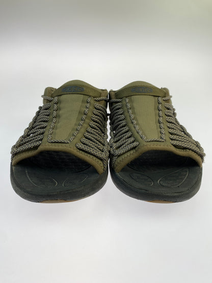 【中古品】【メンズ】 KEEN キーン 1027183 UNEEK SNK SLIDE SANDAL ユニーク スニーク スライド サンダル 靴 165-260902-jt-30-min サイズ：US 9.5 27.5cm カラー：オリーブ 万代Net店