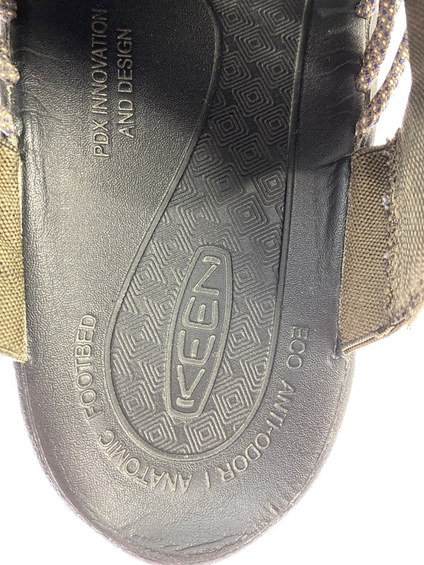 【中古品】【メンズ】 KEEN キーン 1027183 UNEEK SNK SLIDE SANDAL ユニーク スニーク スライド サンダル 靴 165-260902-jt-30-min サイズ：US 9.5 27.5cm カラー：オリーブ 万代Net店