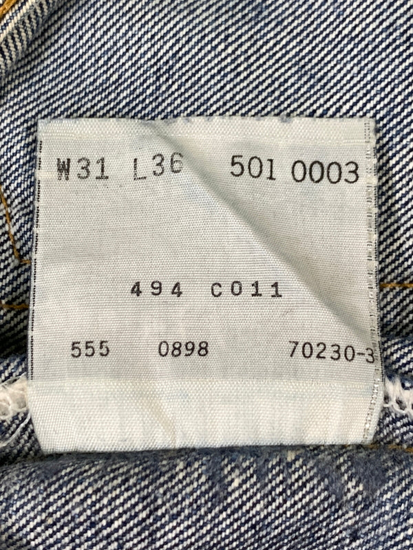 【中古品】【メンズ】 LEVI'S リーバイス バレンシア製 501XX DENIM PANTS デニム パンツ ジーパン ボトムス 157-260903-hu-30-min サイズ：W31L36 カラー：ブルーインディゴ 万代Net店
