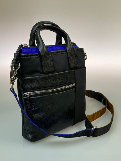 【中古品】【メンズ/レディース】 LANVIN EN BLEU ランバン オン ブルー 2WAY SHOULDER BAG 545101 ツーウェイ ショルダーバッグ カバン 188-260908-KS-01-min カラー：ブラック 万代Net店