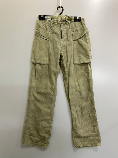 【中古品】【メンズ】 SASSAFRAS ササフラス MILITARY PANTS ミリタリー パンツ メンズ ボトムス 155-260904-em-22-min サイズ：M カラー：ライトオリーブ 万代Net店
