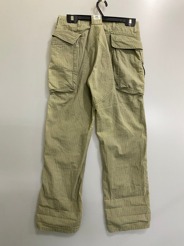 【中古品】【メンズ】 SASSAFRAS ササフラス MILITARY PANTS ミリタリー パンツ メンズ ボトムス 155-260904-em-22-min サイズ：M カラー：ライトオリーブ 万代Net店