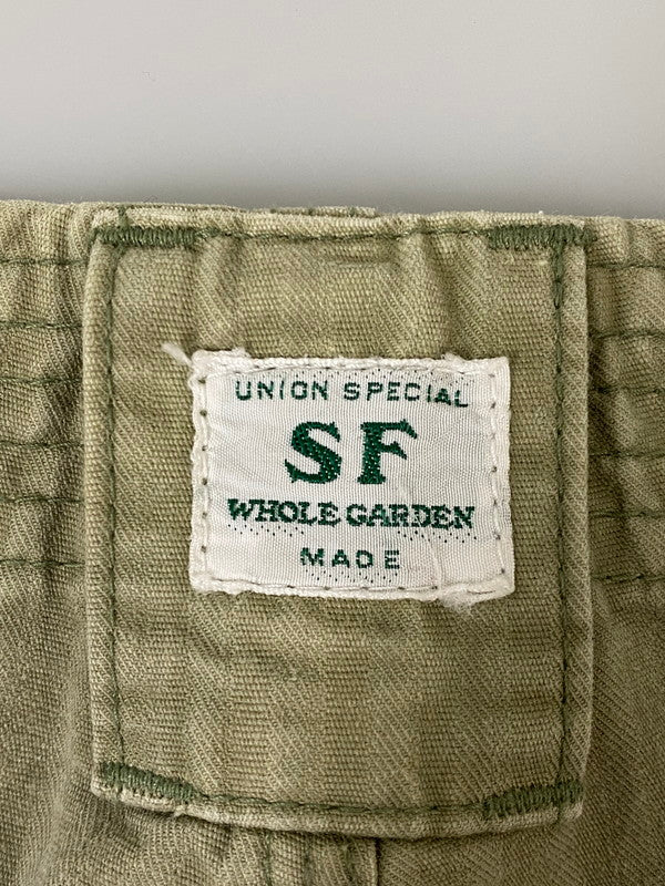 【中古品】【メンズ】 SASSAFRAS ササフラス MILITARY PANTS ミリタリー パンツ メンズ ボトムス 155-260904-em-22-min サイズ：M カラー：ライトオリーブ 万代Net店