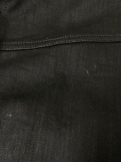 【中古品】【メンズ】 RAF SIMONS ラフシモンズ JOY DIVISION OVERSIZE DENIM JACKET 181-723 18SS ジョイ ディヴィジョン オーバーサイズ デニム ジャケット Gジャン パンクバンド 141-260901-em-32-min サイズ：S カラー：ブラック 万代Net店