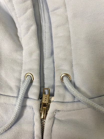 【中古品】【メンズ】 SUPREME シュプリーム × JORDAN ジョーダン HOODED SWEATSHIRT フーデッド スウェットシャツ メンズ ジップアップ フーディー 149-260901-em-35-min サイズ：L カラー：LIGHT BLUE 万代Net店