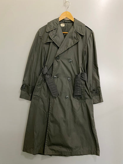 【中古品】【メンズ】 U.S.ARMY ユーエスアーミー TRENCH COAT DSA100-67-C-4077 トレンチコート メンズ アウター レインコート ヴィンテージ ミリタリー クォーペル ロングコート 146-260901-em-45-min サイズ：34R カラー：カーキグリーン 万代Net店