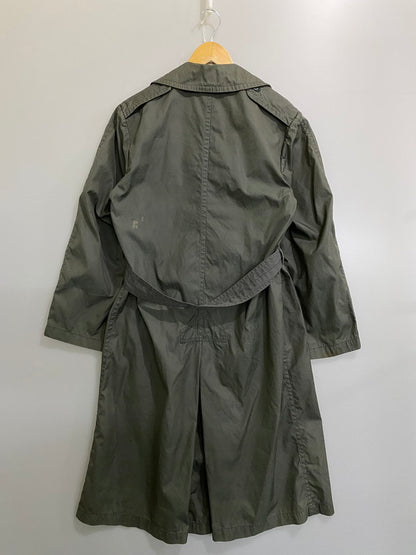 【中古品】【メンズ】 U.S.ARMY ユーエスアーミー TRENCH COAT DSA100-67-C-4077 トレンチコート メンズ アウター レインコート ヴィンテージ ミリタリー クォーペル ロングコート 146-260901-em-45-min サイズ：34R カラー：カーキグリーン 万代Net店