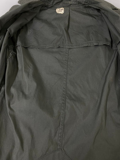 【中古品】【メンズ】 U.S.ARMY ユーエスアーミー TRENCH COAT DSA100-67-C-4077 トレンチコート メンズ アウター レインコート ヴィンテージ ミリタリー クォーペル ロングコート 146-260901-em-45-min サイズ：34R カラー：カーキグリーン 万代Net店